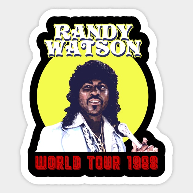 Randy Watson World Tour 1988 Sticker by demarsi anarsak